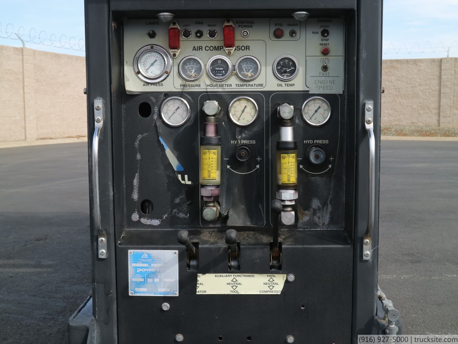 PowerAll 165 CFM Skid Mounted Air Compressor / Generator