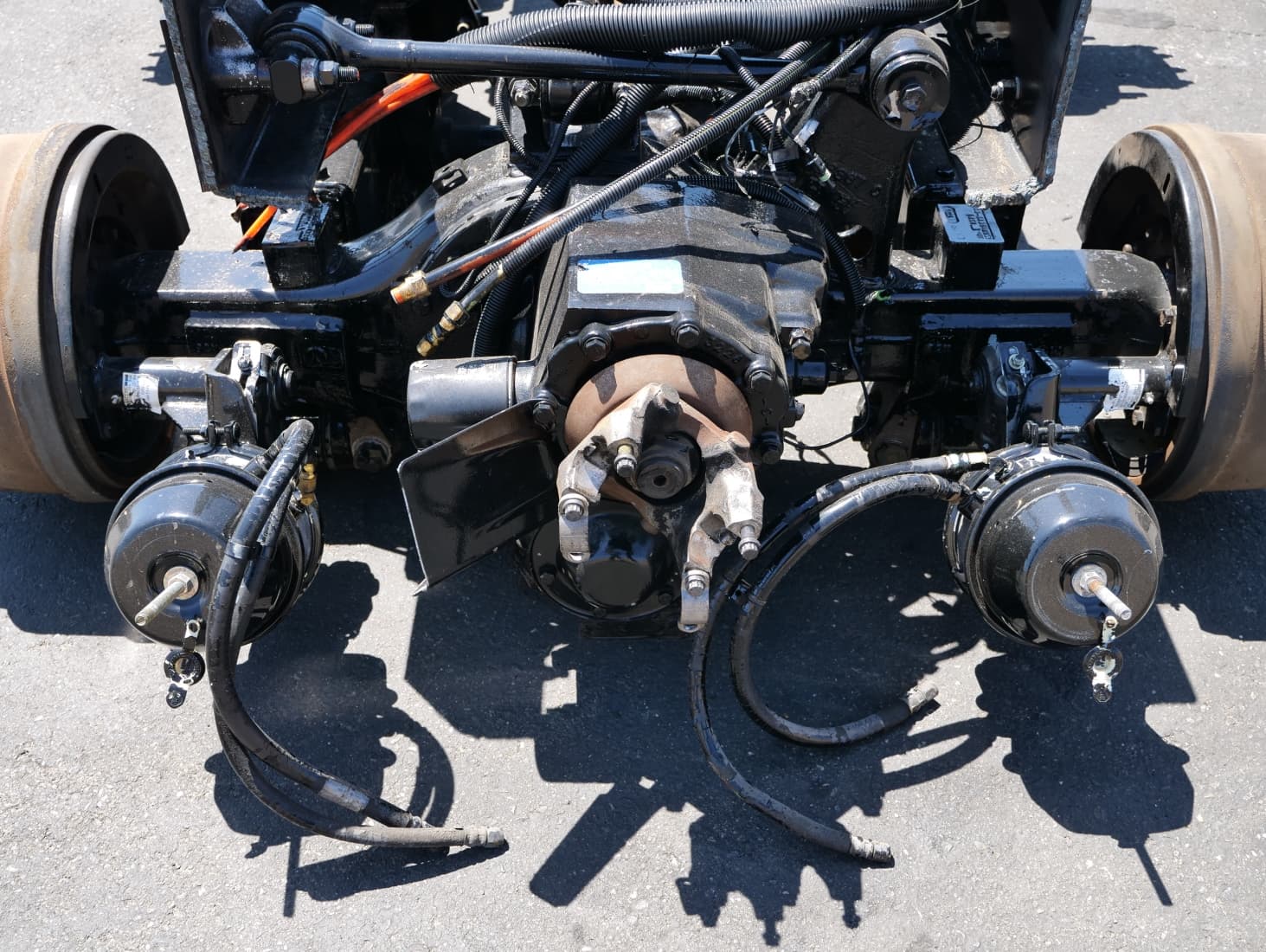 Meritor / Rockwell RT 40/145P Tandem Rear Axle & Ridewell Suspension