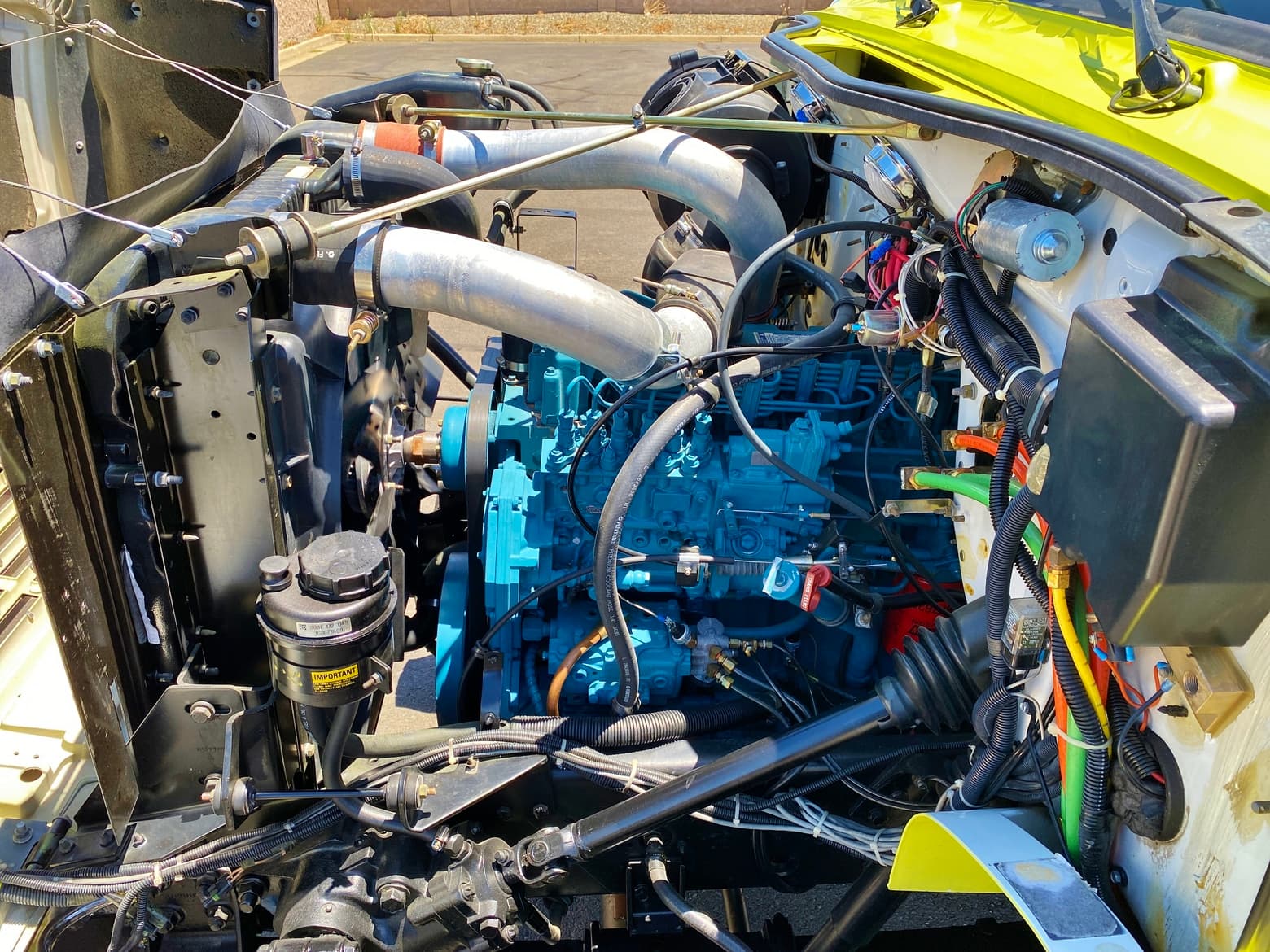 1995 International 4800 4x4 750/1250/15 Type 4 Fire Pumper Truck