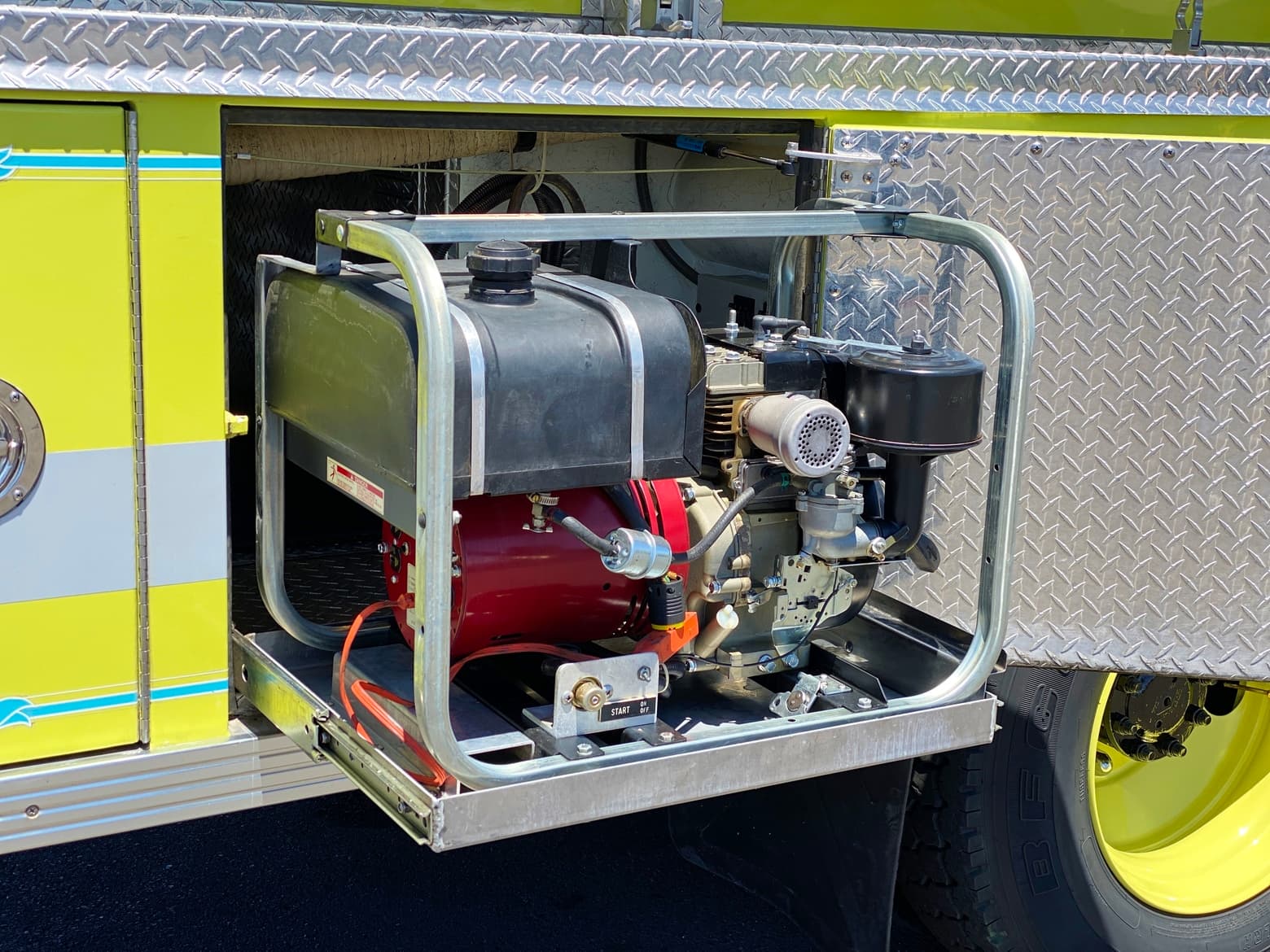 1995 International 4800 4x4 750/1250/15 Type 4 Fire Pumper Truck