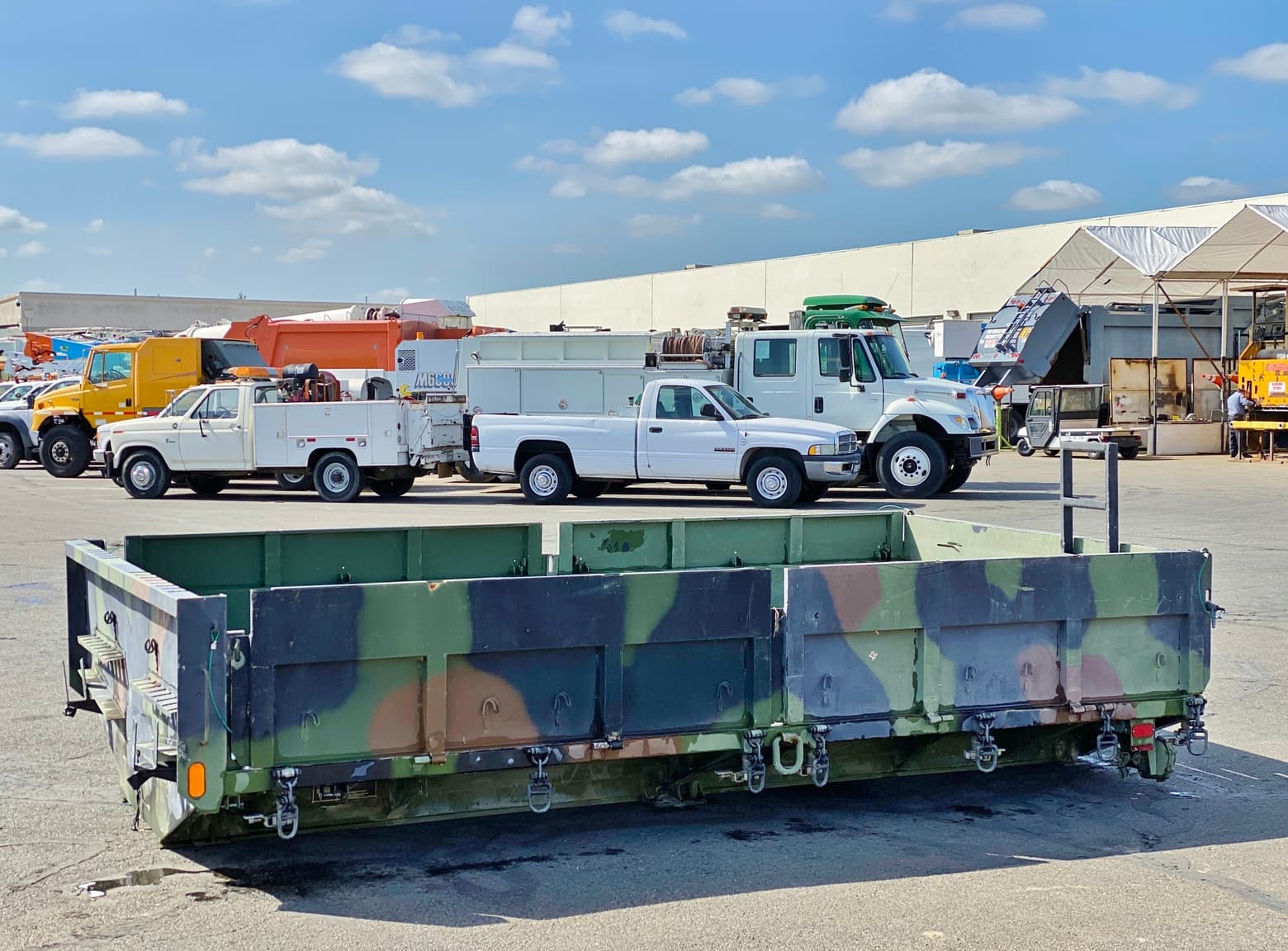 14' Oshkosh MTV Military Flatbed Stake Truck Body