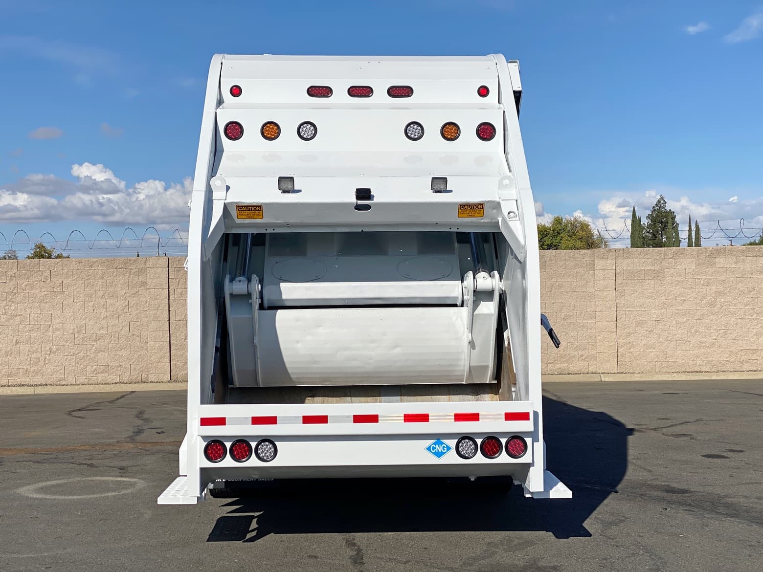 2014 Autocar New Way 25 Yard CNG Rear Loader Garbage Truck