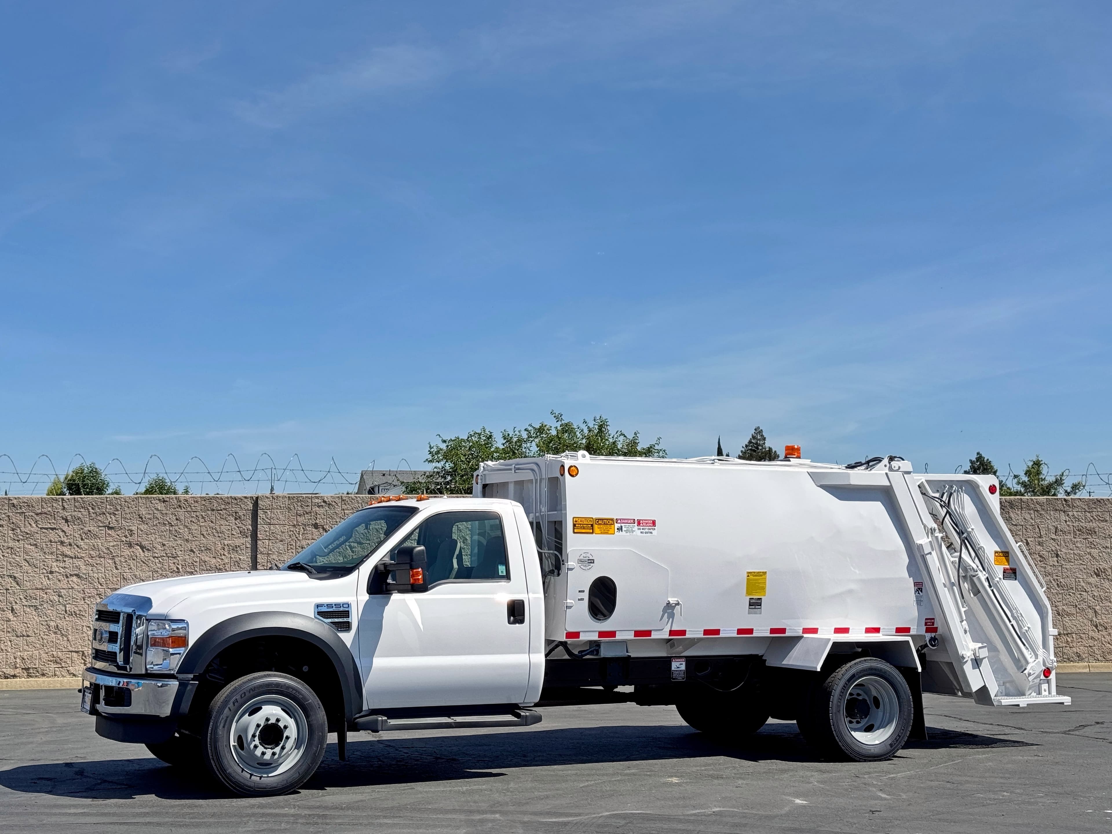 2008 Ford F550 New Way 8 YD Rear Load Garbage Truck
