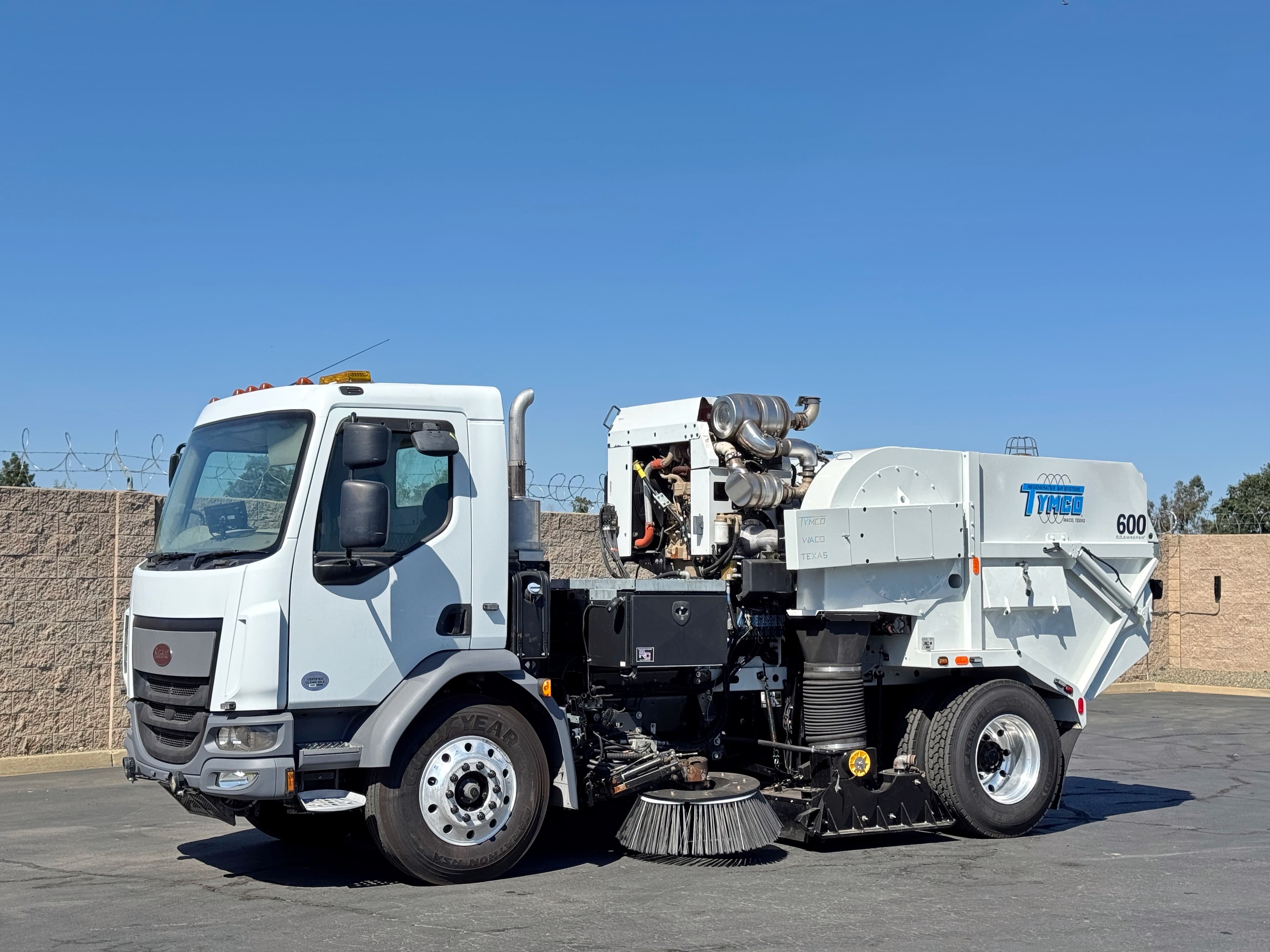 2016 Peterbilt 220 Tymco 600 Regenerative Air Street Sweeper