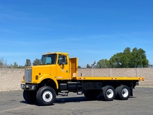 1989 White GMC WCS 6X6 20' Flatbed Truck