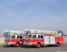 1997 Spartan Gladiator LTI 75' Aerial Ladder Fire Truck