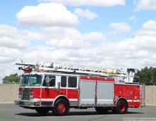 1997 Spartan Gladiator Simon-LTI 75' Aerial Ladder Truck