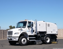 2010 Freightliner Johnston MS350 CNG Broom Street Sweeper