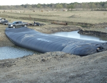 16' x 33' x 127' AquaDam Water Filled Rubber Dam